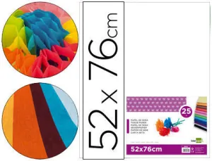 INETA PAPEL SEDA 025 HOJAS 052CMX076CM BLANCO 98441036-9  CS37665
