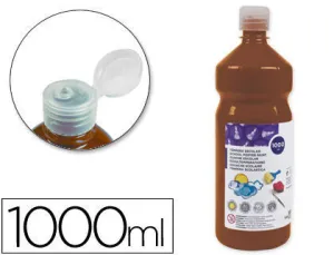 LIDERPAPEL TEMPERA LIQUIDA LAVABLE 1000 ML MARRON CS59229