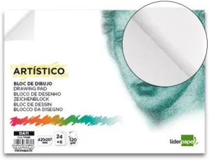 LIDERPAPEL CUADERNO DIBUJO DIN A3 ENCOLADO 30 HOJAS 120 GRAMOS SIN  RECUADRO CS74289