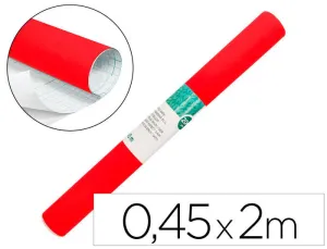 LIDERPAPEL ROLLO FORRO ADHESIVO 0.45X2M  COLOR ROJO CS75062