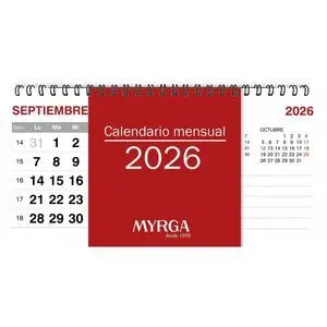 CALENDARIO SOBREMESA 2026