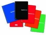 BLOC FOLIO CUADRO 5MM TAPA DURA EXTRA COLORES SURT