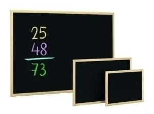 PIZARRA COLOR NEGRA 030X040CM M/MADERA