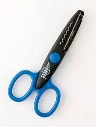 TIJERA DENTADA BLISTER-4 13CM