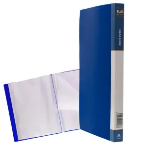 PLUS CARPETA 40 FUNDAS PLUS A4 RIGIDO AZUL OPACO MT40 MAK180222