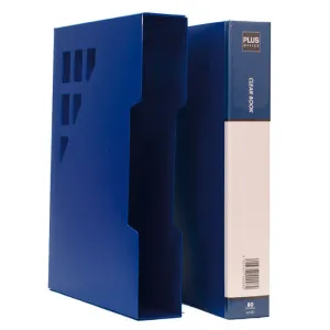 PLUS CARPETA 80 FUNDAS A4 RIGIDO AZUL RIGIDO MT80 MAK180224
