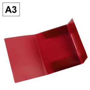 CAMPUS CARPETA PP PLUS A3 G/S TRASLUC. ROJO B186 ROJA MAK180509