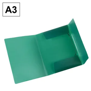 CAMPUS CARPETA PP PLUS A3 G/S TRASLUC. VERDE B186 VERDE MAK180511