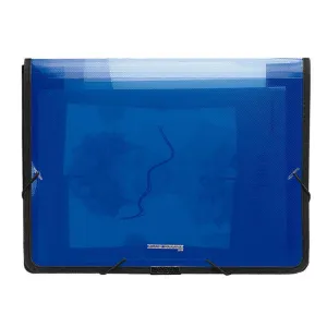 CAMPUS CARPETA PP PLUS A4+ GOMAS RIBETE AZUL KA4-01BL MAK181023