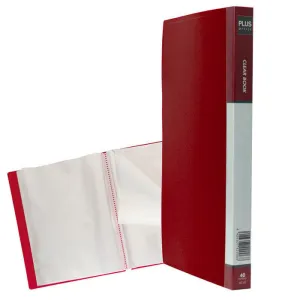 PLUS CARPETA 40 FUNDAS A4 RIGIDO ROJO OPACO MT40 RED MAK180692