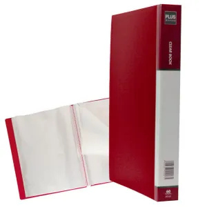 PLUS CARPETA 60 FUNDAS PLUS A4 RIGIDO ROJO OPACO MT60 RED MAK180694