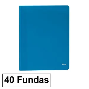 CAMPUS CARPETA 40 FUNDAS PLUS A4 ECO AZUL EF-40-BL MAK180660