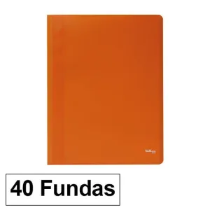 CAMPUS CARPETA 40 FUNDAS PLUS A4 ECO NARANJA EF-40-OR MAK180662