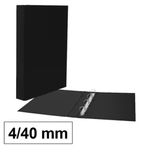 CAMPUS CARPETA CARTON PLUS Fº 4A/40 NEGRO BLACK (0001. MAK180788