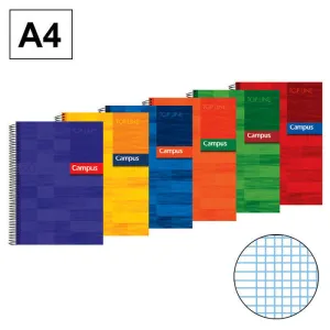 CAMPUS BLOC A4 TAPA EXTRADURA 80HOJAS 90GR MM MILIMETRADO 1825-50 MAK001825