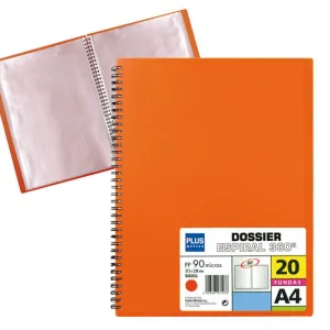 CAMPUS CARPETA 20 FUNDAS PLUS MUELLE WIRE 20F NARANJA 13461-20 NARA MAK180613