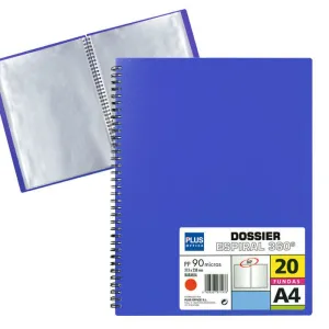 CAMPUS CARPETA 20 FUNDAS PLUS MUELLE WIRE AZUL 13461-20 AZUL MAK180616