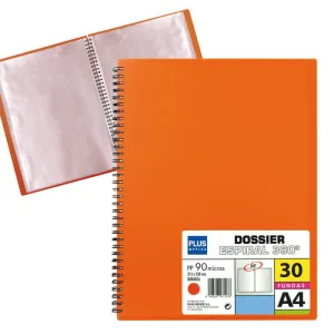 CAMPUS CARPETA 30 FUNDAS PLUS MUELLE WIRE NARANJA 13461-30 NARA MAK180617