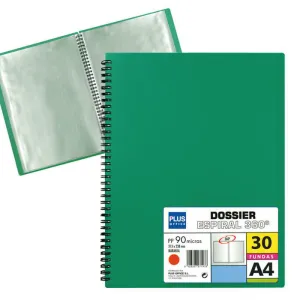 CAMPUS CARPETA 30 FUNDAS PLUS MUELLE WIRE VERDE 13461-30 VERD MAK180619