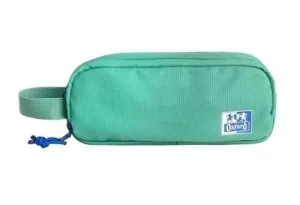 OXFORD B-SMART ESTUCHE PORTATODO - 3 COMPARTIMENTOS - ASA LATERAL - FABRICADO EN MATERIAL RECICLADO - COLOR TURQUESA