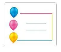 ETIQUETAS REGALO ADH. ROLLO  300 UDS. 60X50 ANONIMAS GLOBOS