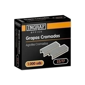GRAPAS OFFICE GRUESOS 23/17 GALVANIZADAS CAJA DE 1000