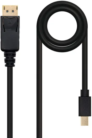 NANOCABLE CABLE MINI DP MACHO A DISPLAYPORT MACHO 2M - COLOR NEGRO