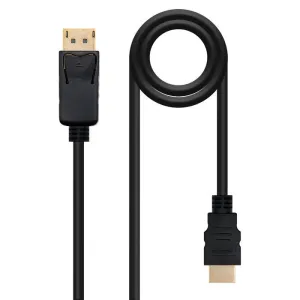 NANOCABLE CABLE CONVERSOR DISPLAYPORT MACHO A HDMI MACHO 3M - COLOR NEGRO
