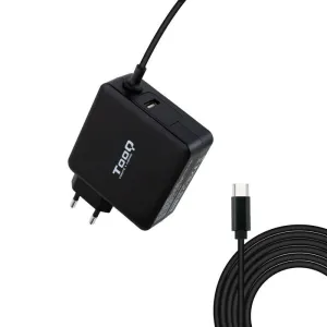 TOOQ CARGADOR UNIVERSAL PARA PORTATIL 65W USB-C - COMPATIBLE CON PD - CABLE DE 1.80M