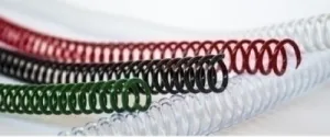 ESPIRAL PLASTICO PASO 64 (5:1 ) TRASPARENTE 16 MM CAJA DE 50
