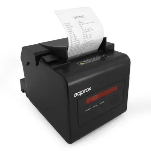 APPROX IMPRESORA TERMICA DE RECIBOS WIFI + LAN - RESOLUCION 203DPI - VELOCIDAD 300MM/S - USB, RJ-11, LAN - AUTO-CORTE Y CORTE MANUAL