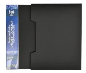 FRAGA CARPETA 100 FUNDAS DIN A4 DE LUXE CON CAJA FR10068