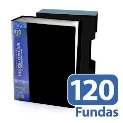 FRAGA CARPETA 120 FUNDAS DIN A4 DE LUXE CON CAJA