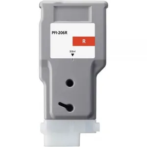 CANON PFI206 ROJO CARTUCHO DE TINTA PIGMENTADA GENERICO - REEMPLAZA PFI206R/5309B001