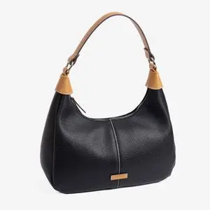 BOLSO DE HOMBRO FORMA LUNA MUJER NEGRO MOON 33X20X