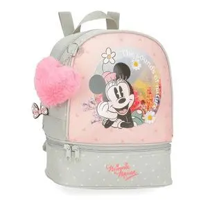 MOCHILA INFANTIL 28X23 MINNIE WILD NATURE CON PORT