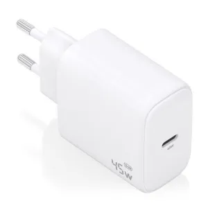 AISENS CARGADOR GAN 45W - USB-C PD3.0 QC4.0 - COLOR BLANCO