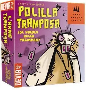 LA POLILLA TRAMPOSA JUEGO DE CARTAS - TEMATICA INSECTOS/HUMOR - DE 3 A 5 JUGADORES - A PARTIR DE 7 AÑOS - DURACION 30MIN. APROX.