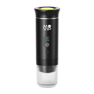 MUVIP XPRESSCUP CAFETERA PORTATIL - COMPATIBLE CON CAFE MOLIDO Y CAPSULAS DG Y NS - PRESION DE 20 BARES - MODO CALIENTE Y FRIO - COLOR NEGRO