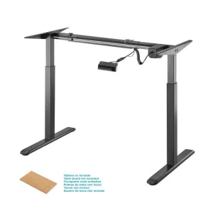 AISENS BASTIDOR DE ESCRITORIO MOTORIZADO - ALTURA AJUSTABLE CON PANEL DE CONTROL - 80KG - COLOR NEGRO