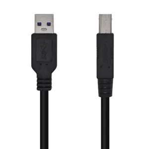 AISENS CABLE USB 3.0 IMPRESORA TIPO A/M-B/M - 2.0M - COLOR NEGRO