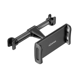 AISENS SOPORTE COCHE AJUSTABLE (1 PIVOTE) PARA REPOSACABEZAS PARA TELEFONO / TABLET - COLOR NEGRO