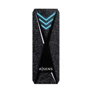 AISENS CARCASA EXTERNA SSD M.2 NGFF/NVME USB-C 3.2 GEN2 - ILUMINACION LED RGB