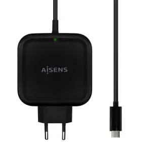 AISENS CARGADOR 65W PD3.0 QC3.0 1XUSB-C 1.2M - COLOR NEGRO