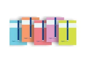 LAMELA LIBRETA ERIGGAN GRAPADA 50H 90G A4 CUADROVIA 3 MM (5 COL.SURT.)
