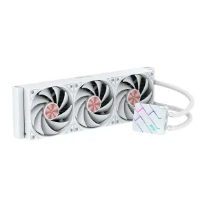 ABYSM OCEANIC TIDE 360 ARGB KIT DE REFRIGERACION LIQUIDA - 3 VENTILADORES DE 120MM - ILUMINACION ARGB - BOMBA 2500RPM - TUBOS DE 3.4MM - COLOR BLANCO