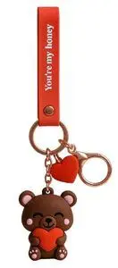 EXPOSITOR 5 LLAVEROS CON CHARMS OSITO YOU?RE MY HO