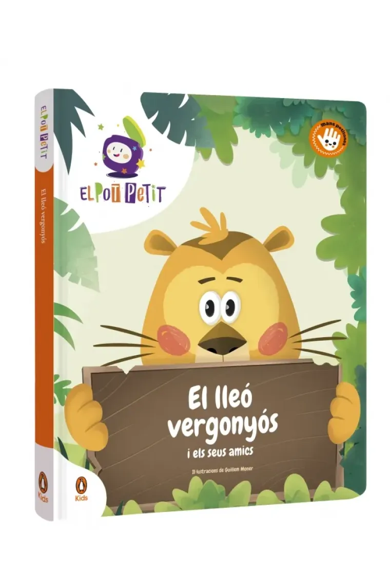 El lleó vergonyós i els seus amics. Llibre de cartró (Catalán)