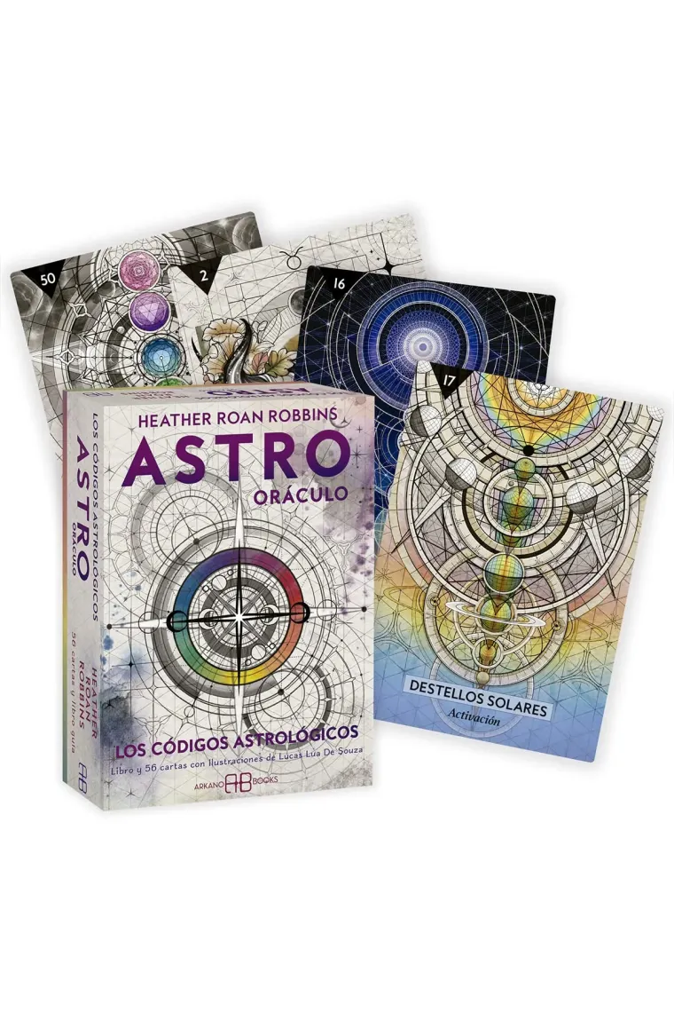 Astro oráculo: Los códigos astrológicos. Libro y 56 cartas con Ilustraciones de Lucas Lua De Souza