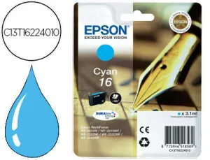EPSON T1622 CYAN CARTUCHO DE TINTA ORIGINAL - C13T16224012